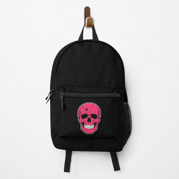 Item preview, Bright Pink Cracked Skull Bullet Hole Impact Graphic designed and sold by Enea Kelo.
