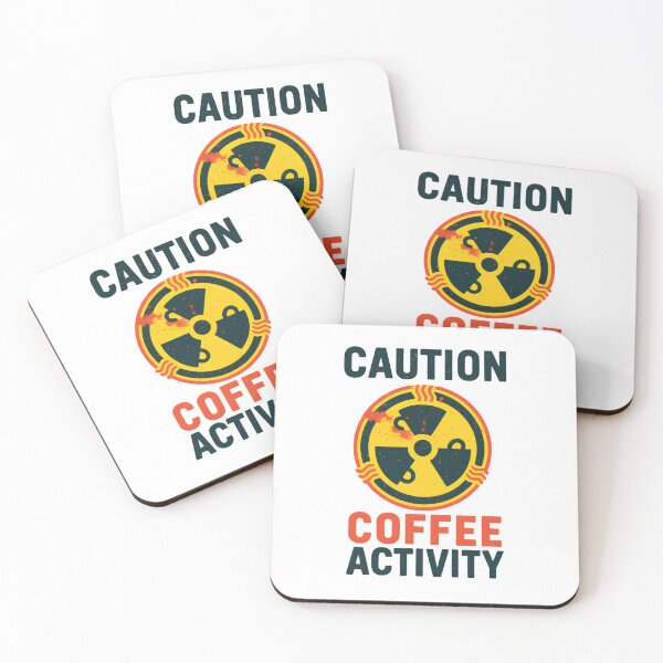 Item preview, Caution Coffee Activity Retro Radioactive designed and sold by HBDStudio.