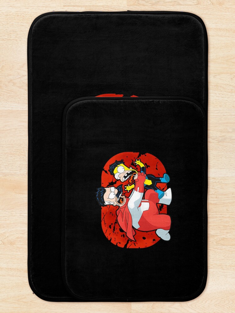 Thumbnail 5 of 6, Bath Mat, Invincible Invincible M designed and sold by ThePremiumStore.