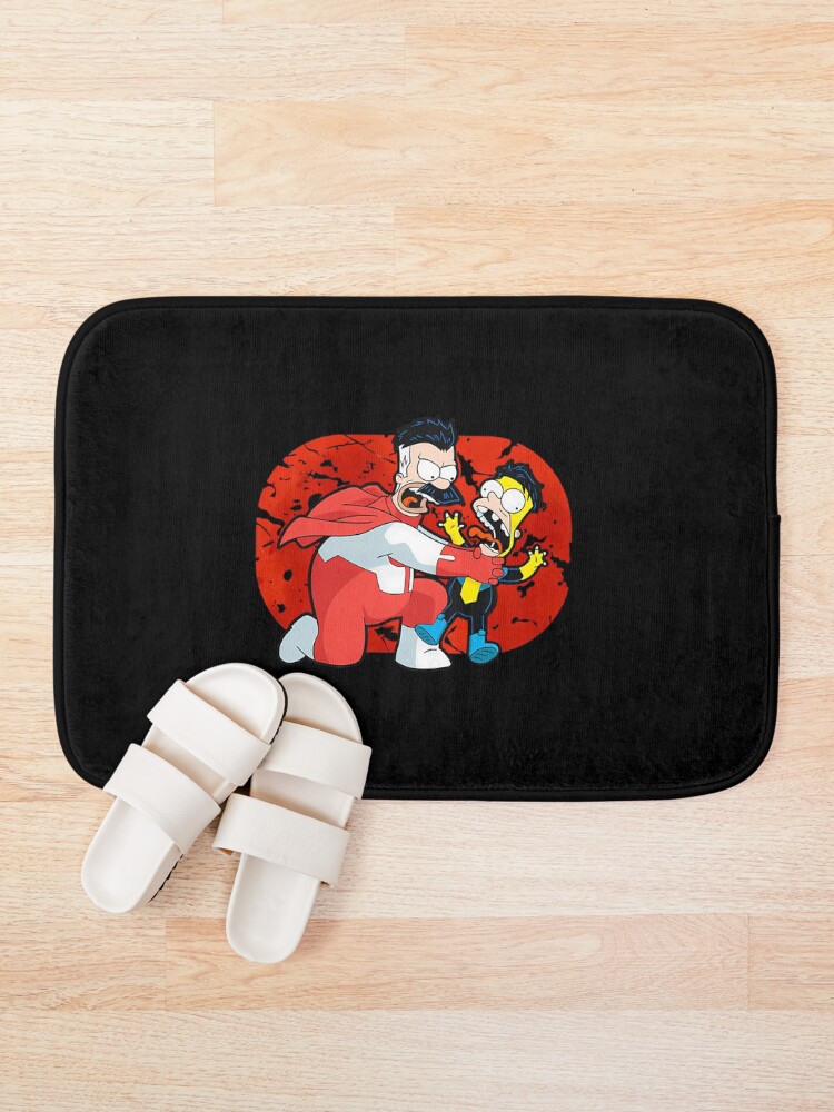 Thumbnail 1 of 6, Bath Mat, Invincible Invincible M designed and sold by ThePremiumStore.