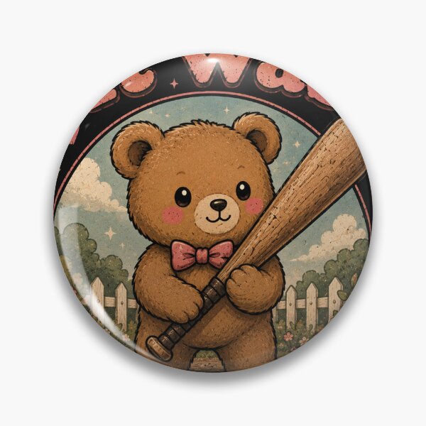 Item preview, It Was Self Defense Teddy Bear Shirt | Funny Bear Baseball Bat | Cute Kawaii Dark Humor Tee designed and sold by SleepyLlamaClothes.