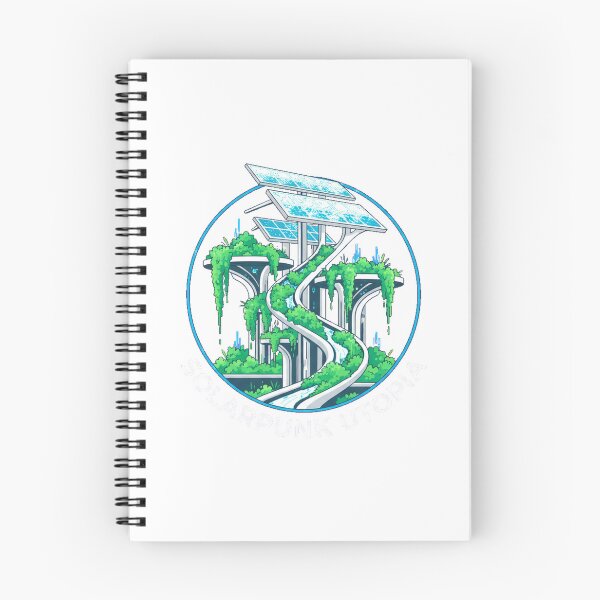 Item preview, Solarpunk Utopia Futuristic Green City Hanging Gardens Art designed and sold by Ahmed Nedji.