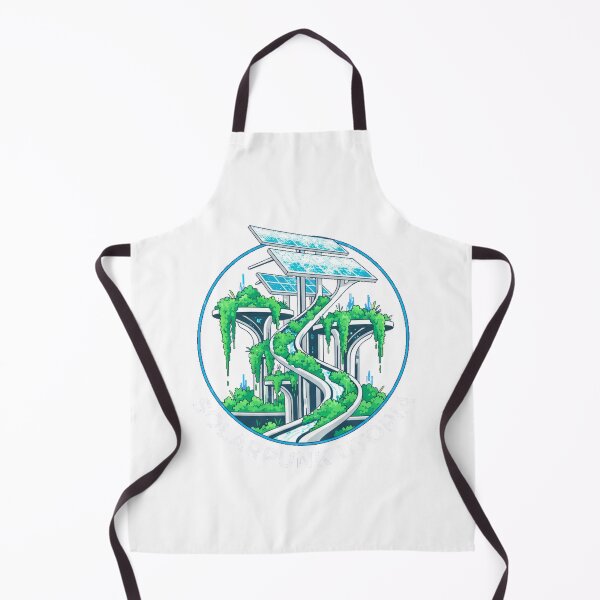 Item preview, Solarpunk Utopia Futuristic Green City Hanging Gardens Art designed and sold by Ahmed Nedji.