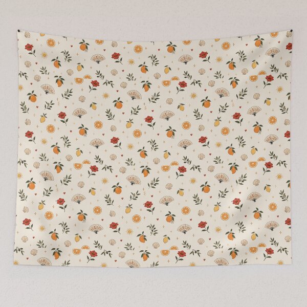 Item preview, Mediterranean Summer Pattern | Spanish Citrus & Coastal Aesthetic designed and sold by cezzarie.