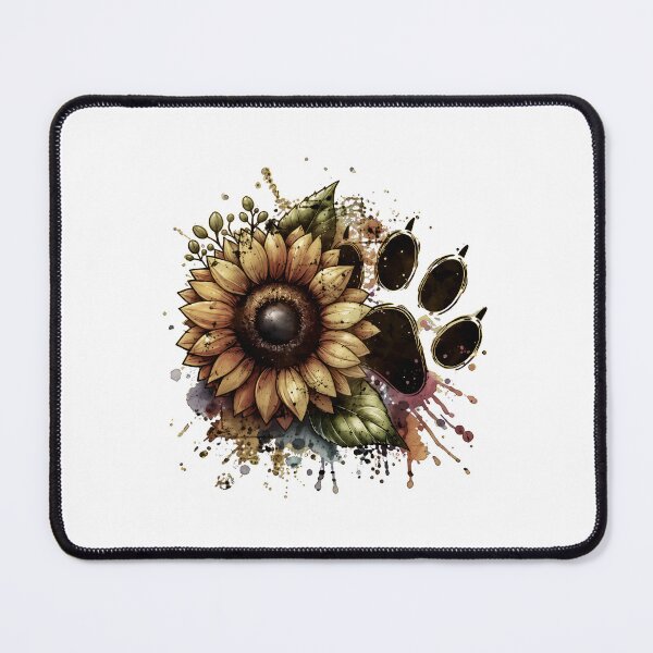 Item preview, Sunflower Paw Print Art designed and sold by SoyLamderma.