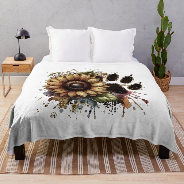 Item preview, Sunflower Paw Print Art designed and sold by SoyLamderma.