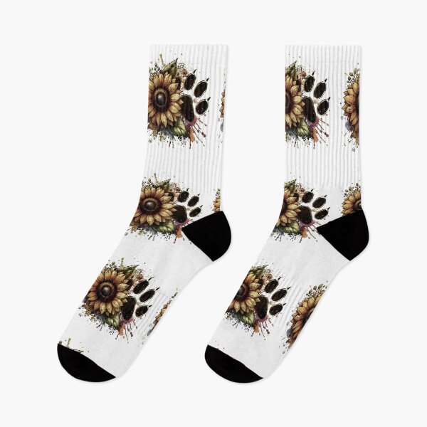 Item preview, Sunflower Paw Print Art designed and sold by SoyLamderma.