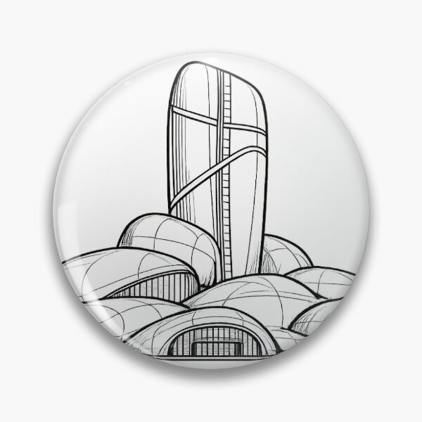 Item preview, King Abdulaziz Center for World Culture Ithra Dhahran Saudi Arabia | Vector Art designed and sold by DesertInkArt.