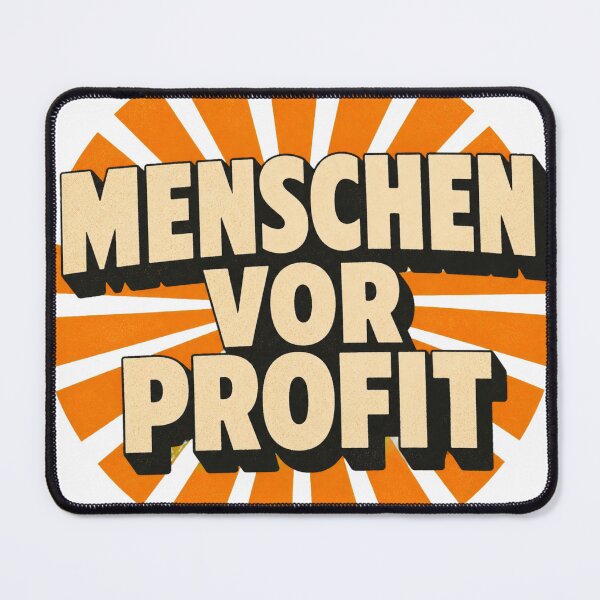 Item preview, People before profit – Retro statement designed and sold by Sunset Syndicate.