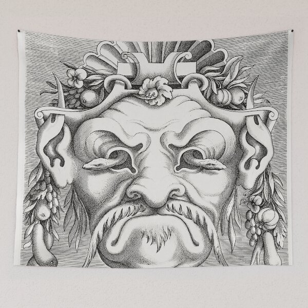 Item preview, Mask with Two Snakes Emerging from the Eye Sockets" designed and sold by The Ravens Ballad.