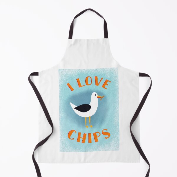 Item preview, seagull with a chip designed and sold by Moo Designs.