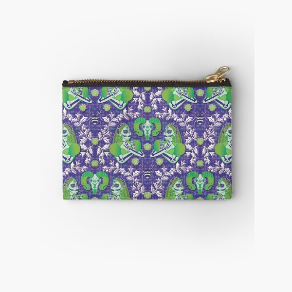 Item preview, Green Katrinas, purple background designed and sold by WONDERPRINTVALLEY.