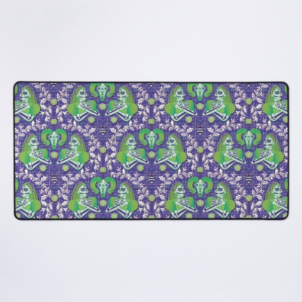 Item preview, Green Katrinas, purple background designed and sold by WONDERPRINTVALLEY.