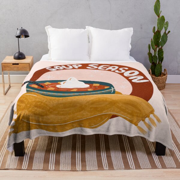 Item preview, Soup season - retro bubble badge designed and sold by Home Cyn Home.