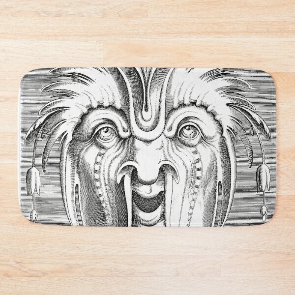 Item preview, Mask with Two Large Smooth Horns Curving Downwards designed and sold by The Ravens Ballad.