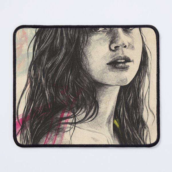 Item preview, Melancholic Young Woman with Lime Green Veil designed and sold by Marco Paludet.