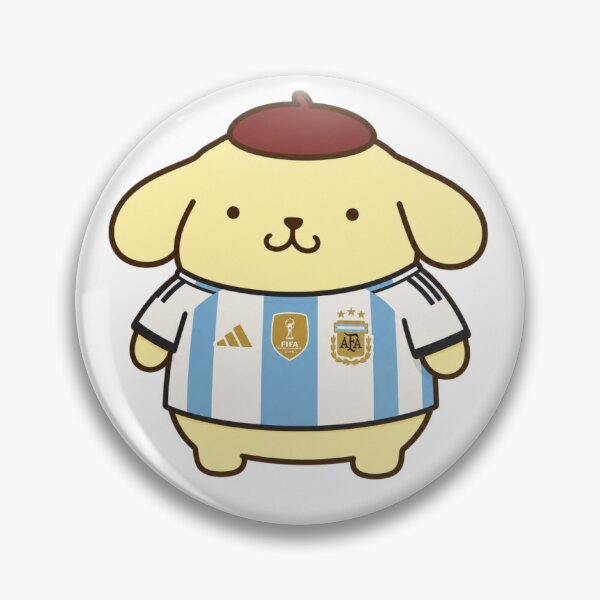 Item preview, Pompompurin with Argentinian Worldcup Shirt designed and sold by whoismomoexe.