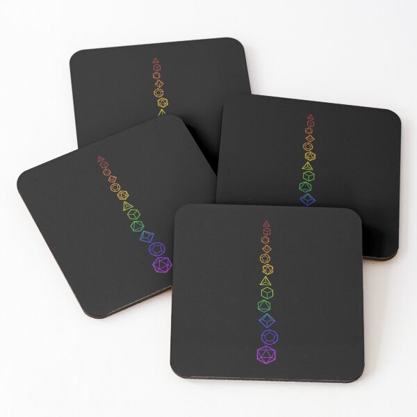 Item preview, Rainbow Dice Spine designed and sold by firlachieldraws.