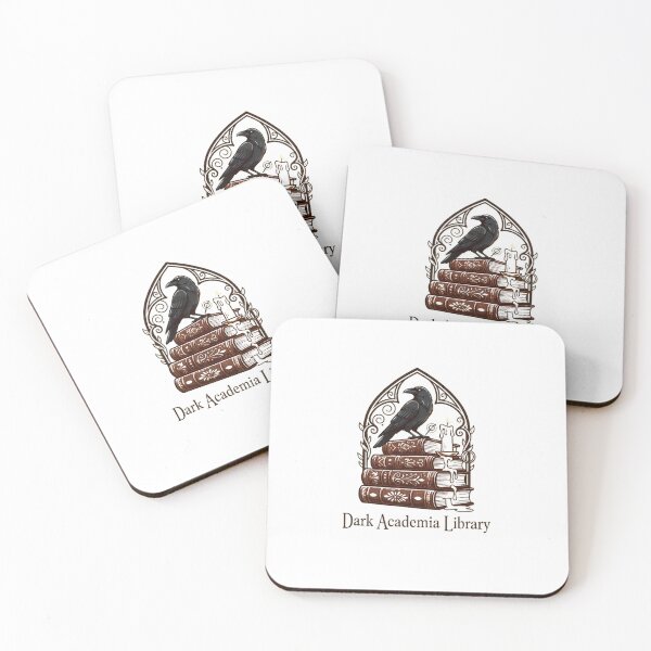 Item preview, Dark Academia Library Vintage Books Raven Gothic Candle Art designed and sold by Ahmed Nedji.