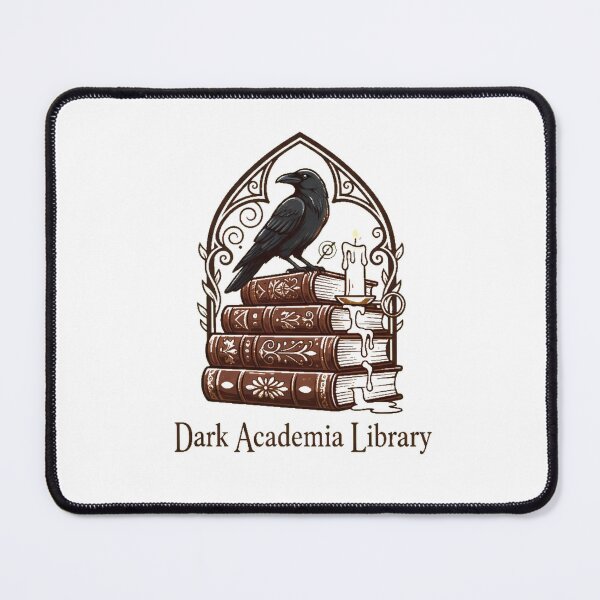 Item preview, Dark Academia Library Vintage Books Raven Gothic Candle Art designed and sold by Ahmed Nedji.