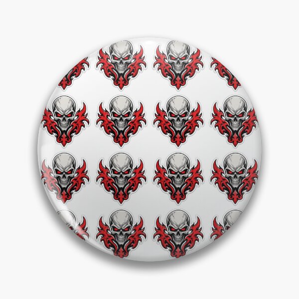 Item preview, Demon Skull Tribal Red Flames Sticker Graphic designed and sold by DKSH1234.