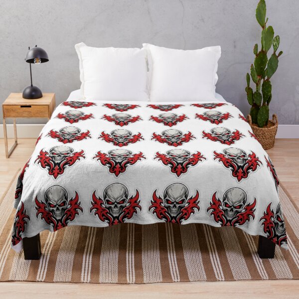 Item preview, Demon Skull Tribal Red Flames Sticker Graphic designed and sold by DKSH1234.