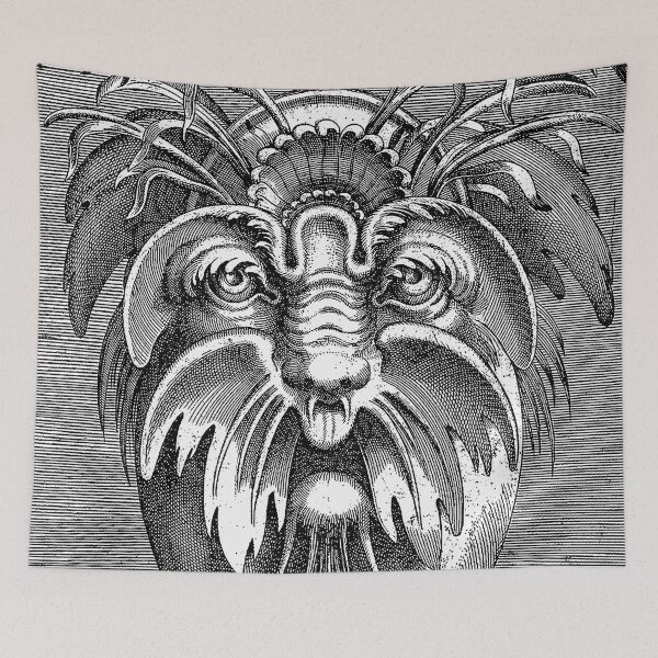Item preview, Mask with Sagging Cheeks and a Mustache, Grasses in the Hair designed and sold by The Ravens Ballad.
