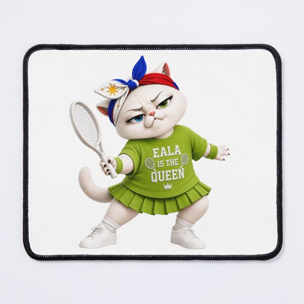 Item preview, Tennis player cat designed and sold by SHARAMDARA.