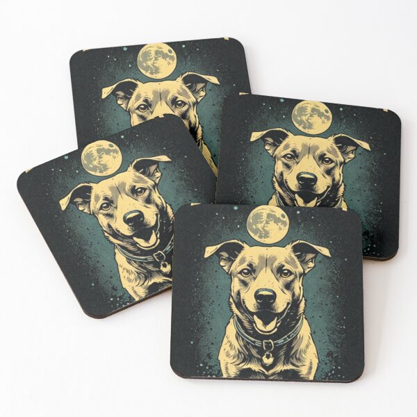 Item preview, Art - Stylized Pitbull Dog, Popular Imagery of the 1940s designed and sold by World-Pets.