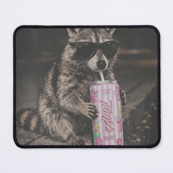 Item preview, Retro Raccoon Drinking Iced Coffee Funny Animal Meme Coffee Lover Raccoon designed and sold by Thread&Fable.
