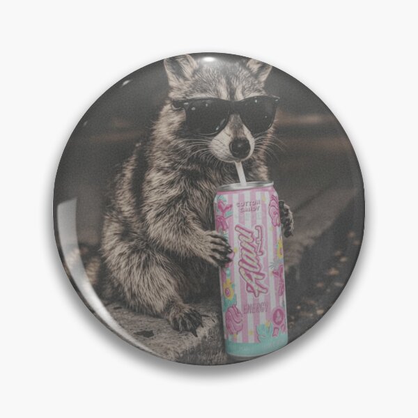 Item preview, Retro Raccoon Drinking Iced Coffee Funny Animal Meme Coffee Lover Raccoon designed and sold by Thread&Fable.