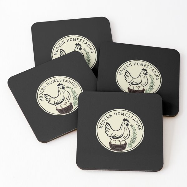 Item preview, Modern Homesteading Chicken Hen Basket Eggs Rosemary Logo designed and sold by Ahmed Nedji.