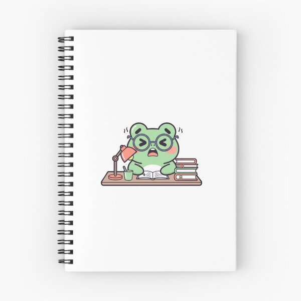 Item preview, Cute Studying Frog Sticker | Kawaii Bookworm Frog with Glasses | Cozy Study Aesthetic Cartoon designed and sold by MMK1SHOP.