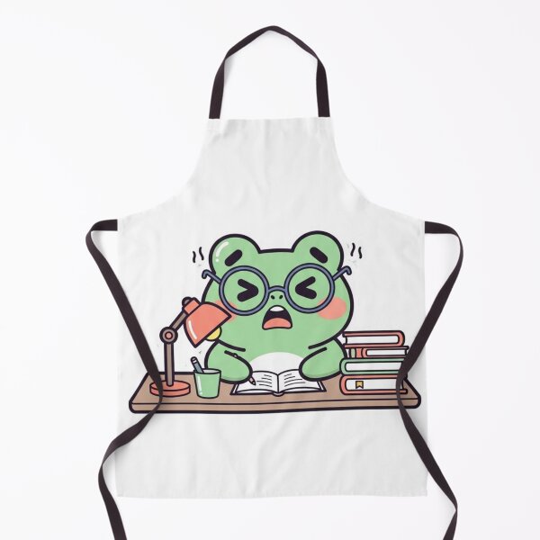 Item preview, Cute Studying Frog Sticker | Kawaii Bookworm Frog with Glasses | Cozy Study Aesthetic Cartoon designed and sold by MMK1SHOP.