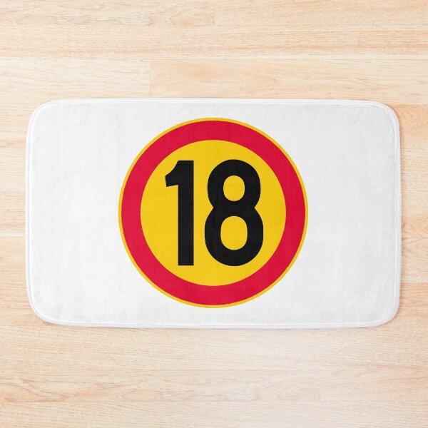 Item preview, 18th Birthday Age 18 Years Sign designed and sold by VectorForge Studio.