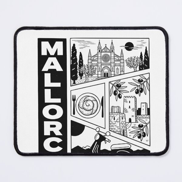 Item preview, Mallorca Spain Travel Souvenir - La Seu Cathedral & Mediterranean Coast Art designed and sold by OzzFrequency.