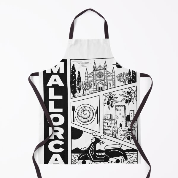 Item preview, Mallorca Spain Travel Souvenir - La Seu Cathedral & Mediterranean Coast Art designed and sold by OzzFrequency.