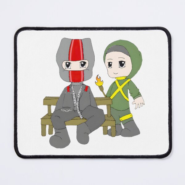 Item preview, Chibi Duo With Torch And Chains designed and sold by Mariah Green.