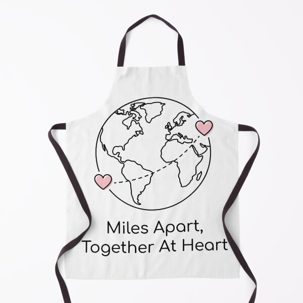 Item preview, Miles Apart Together At Heart Globe Line Art designed and sold by BobbyTee Merch.