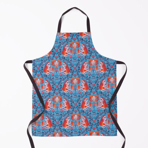 Item preview, Fire Katrinas, blue background designed and sold by WONDERPRINTVALLEY.