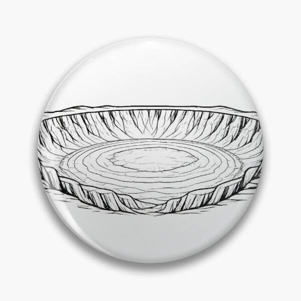 Item preview, Al Wahbah Crater Taif Saudi Arabia | Volcanic Crater Vector Art designed and sold by DesertInkArt.