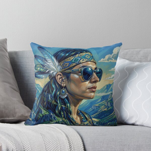 Item preview, Spirit Mountain Portrait – Blue Gold Harmony designed and sold by FotoworldEdel.