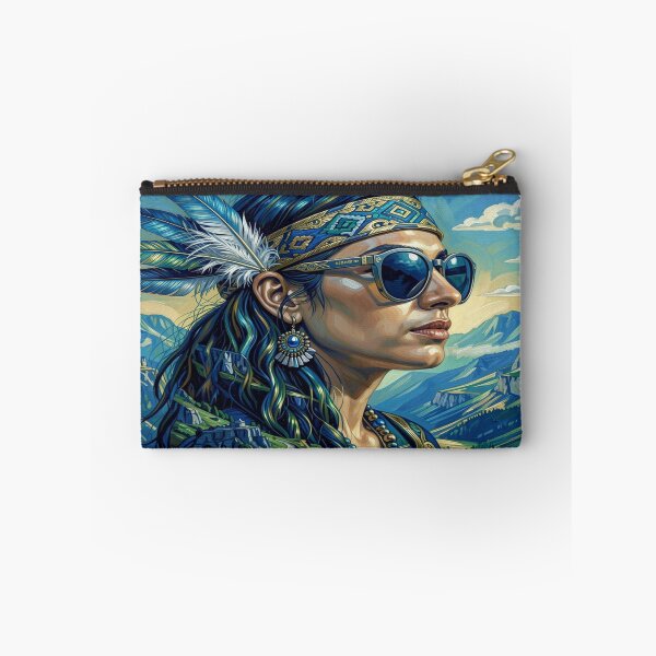 Item preview, Spirit Mountain Portrait – Blue Gold Harmony designed and sold by FotoworldEdel.