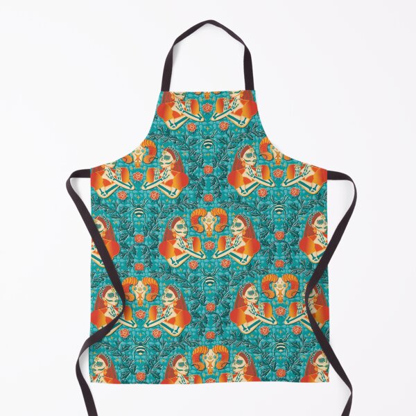 Item preview, Fire Katrinas, turquoise green background designed and sold by WONDERPRINTVALLEY.