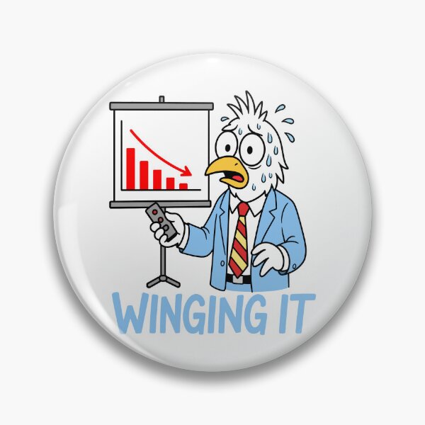 Item preview, Winging It - Worried Bird designed and sold by Regal Rev.