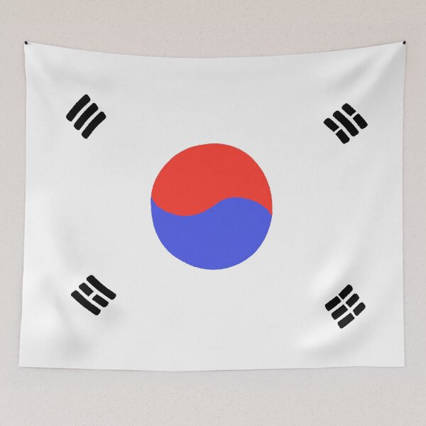 Item preview, Cute Waving South Korea Flag Illustration designed and sold by ubborn.