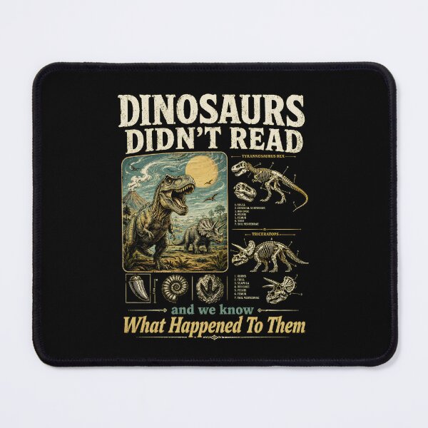Item preview, Dinosaurs Didn't Read Funny Book Lover Reading Quote designed and sold by DesignsByAnett.