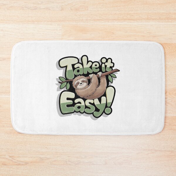 Item preview, Take It Easy Sloth | Cute Lazy Sloth Cartoon | Relaxing Funny Animal Quote Design designed and sold by Roni554.