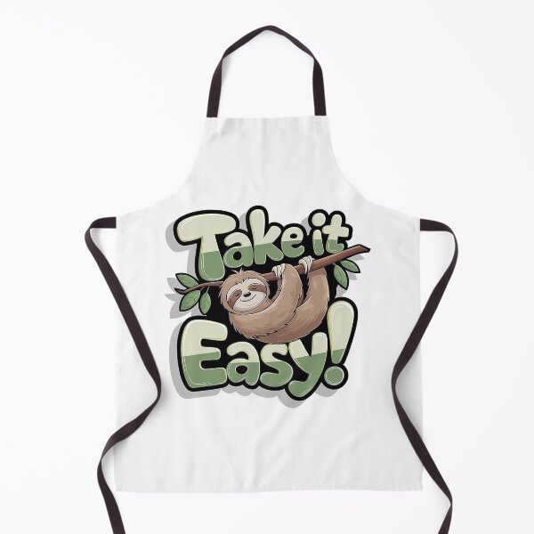 Item preview, Take It Easy Sloth | Cute Lazy Sloth Cartoon | Relaxing Funny Animal Quote Design designed and sold by Roni554.
