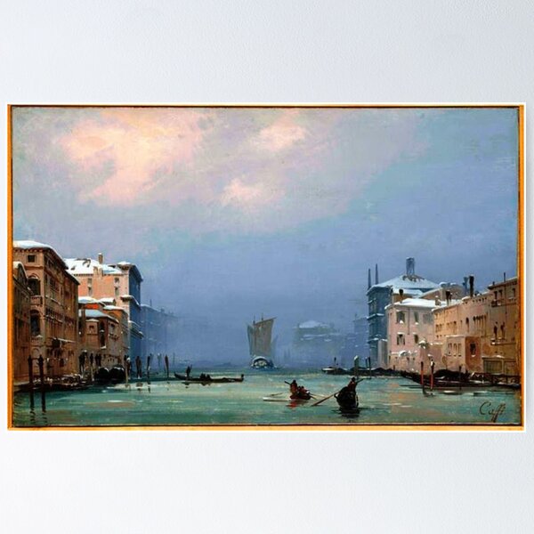 Item preview, Snow and Fog on the Grand Canal designed and sold by SharonTheFirst.